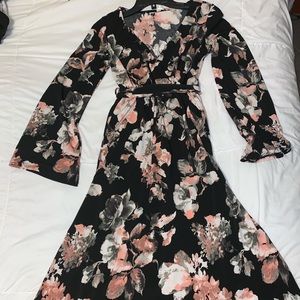 Pink blush maternity/nursing floral dress